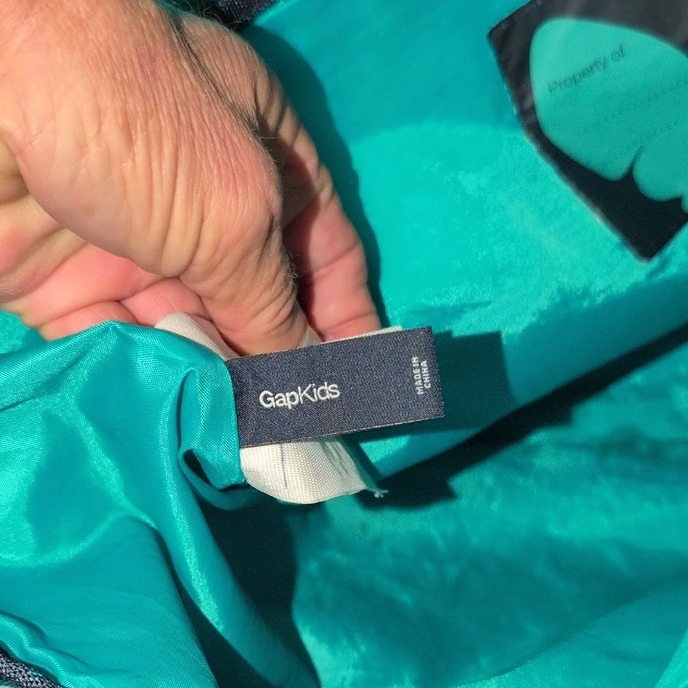 Gap Navy Blue And Teal Owl School Bag -
